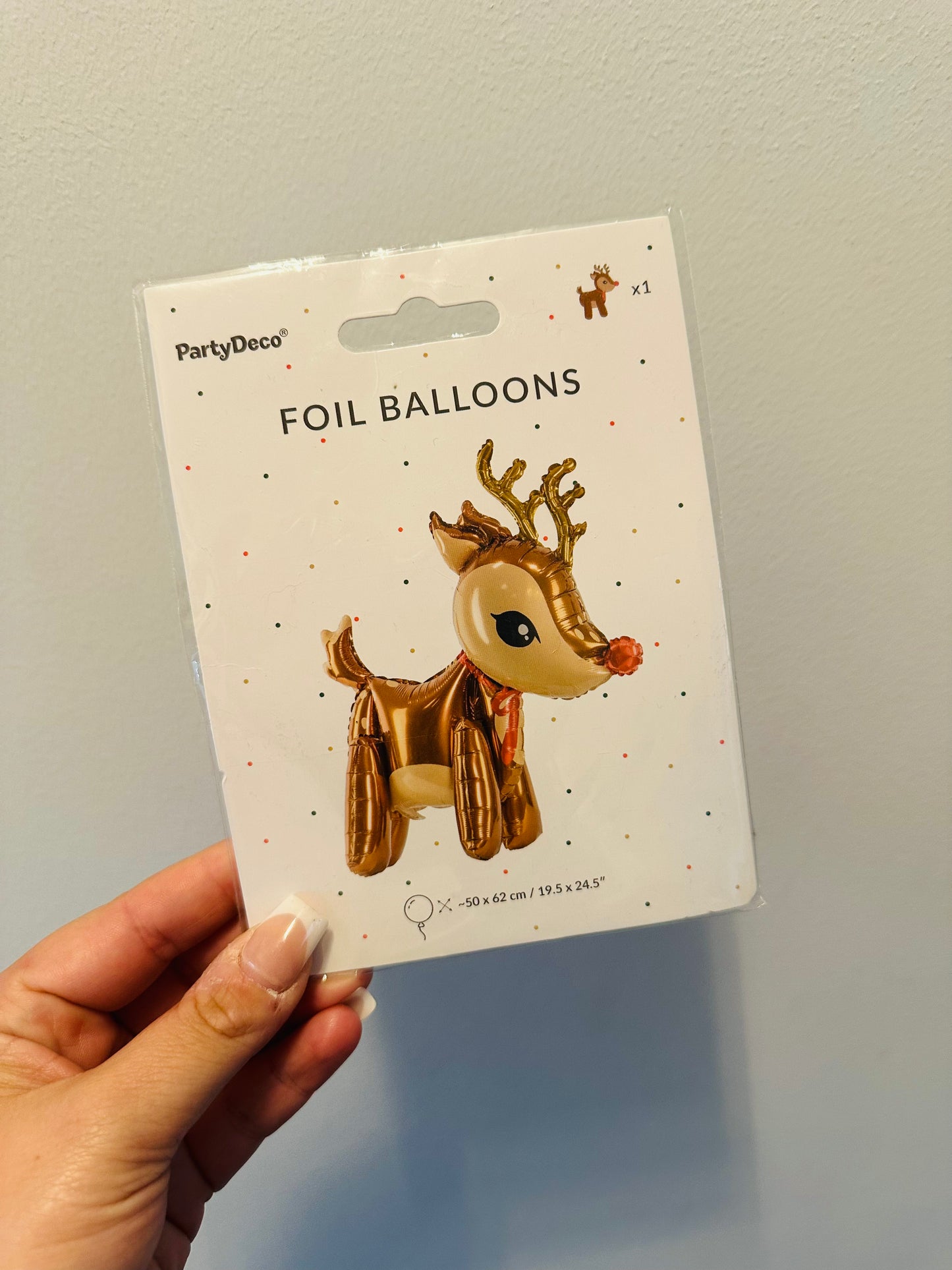 REINDEER FOIL BALLOON