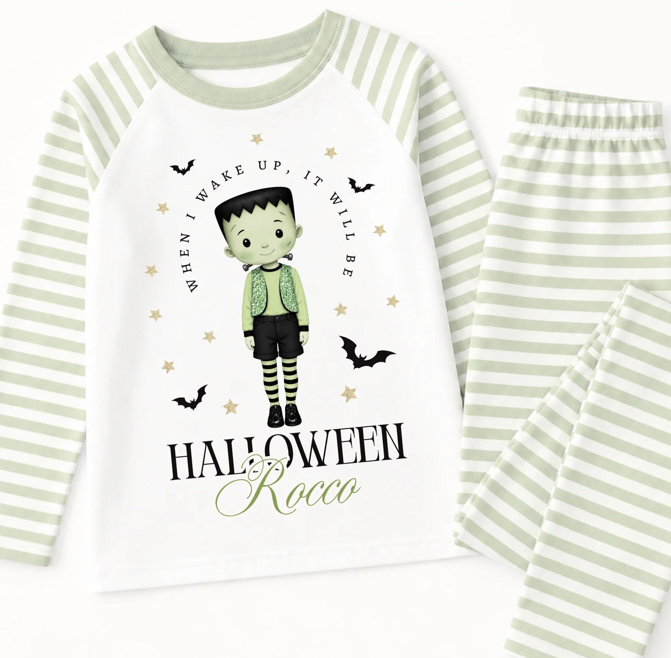HALLOWEEN GREEN PYJAMAS