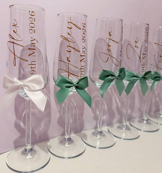 WEDDING GLASS FLUTES