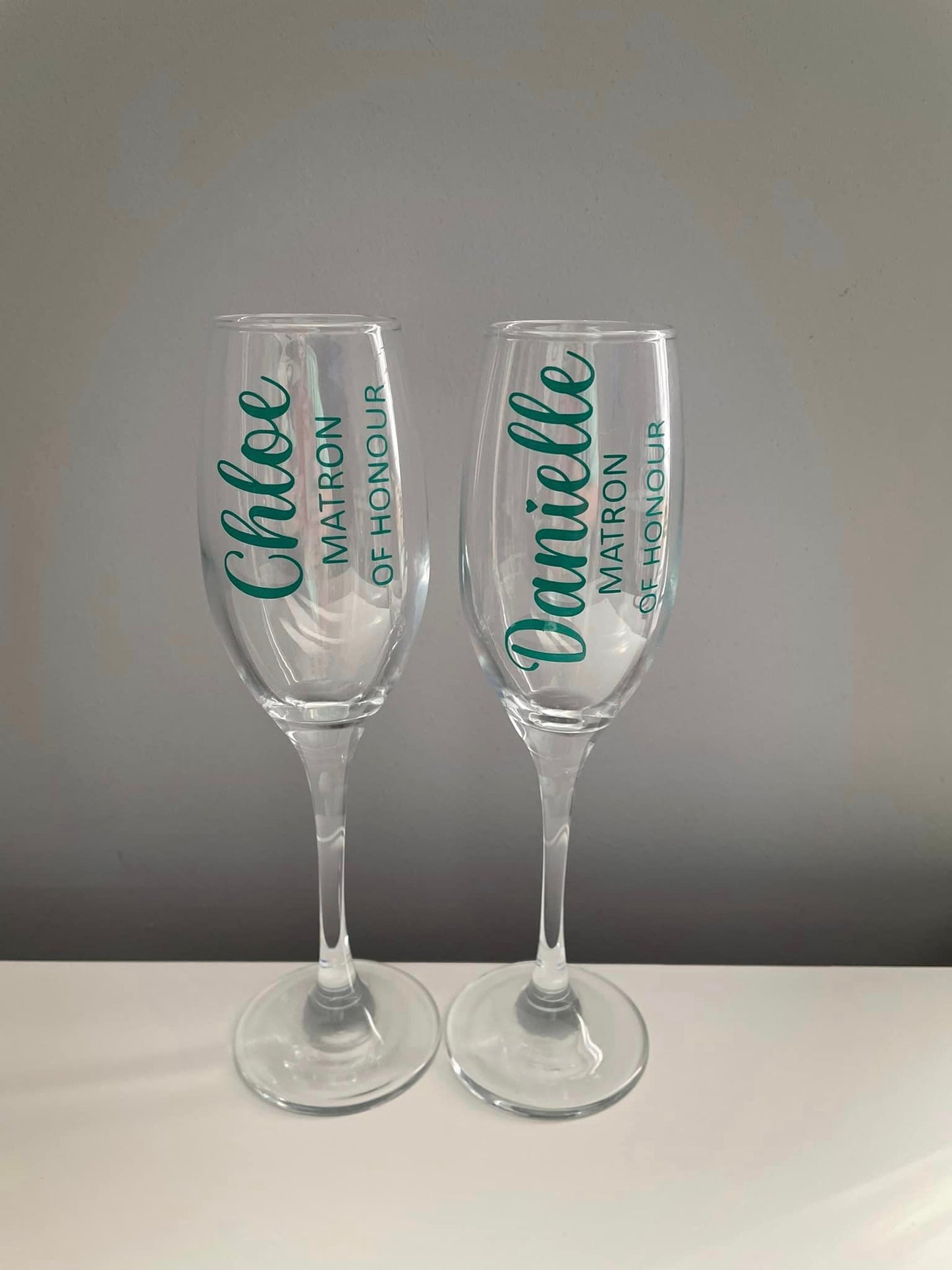 Personalised Flute Glasses