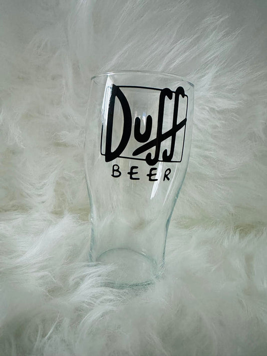 DUFF BEER Pint Glass