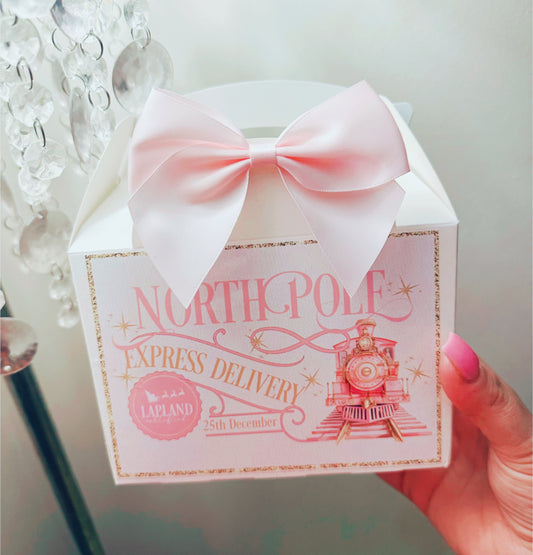 PINK NORTH POLE TREAT BOX