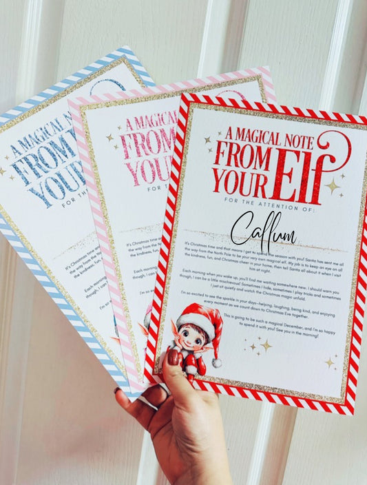 A MAGICAL NOTE FROM YOUR ELF LETTER