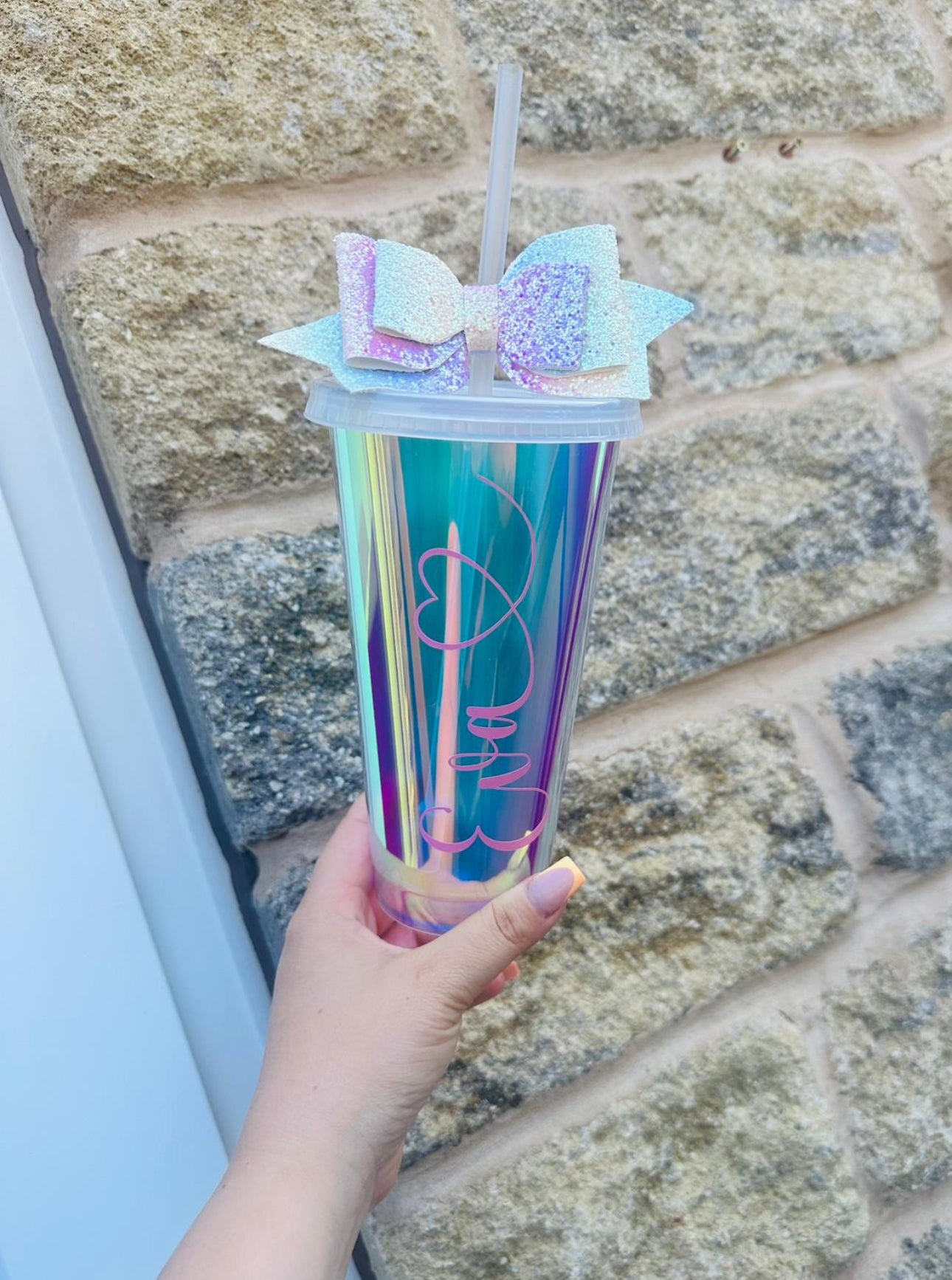 Holographic Cup with Bow