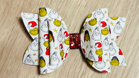 GRINCH HAIR BOW #10