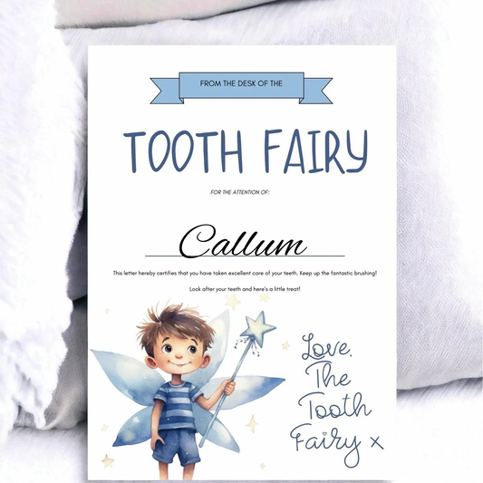 Tooth Fairy Certificate