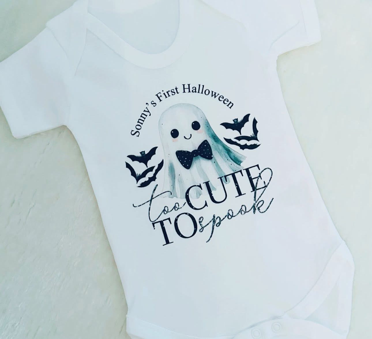 TOO CUTE TO SPOOK ROMPERSUIT HALLOWEEN