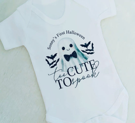 TOO CUTE TO SPOOK ROMPERSUIT HALLOWEEN