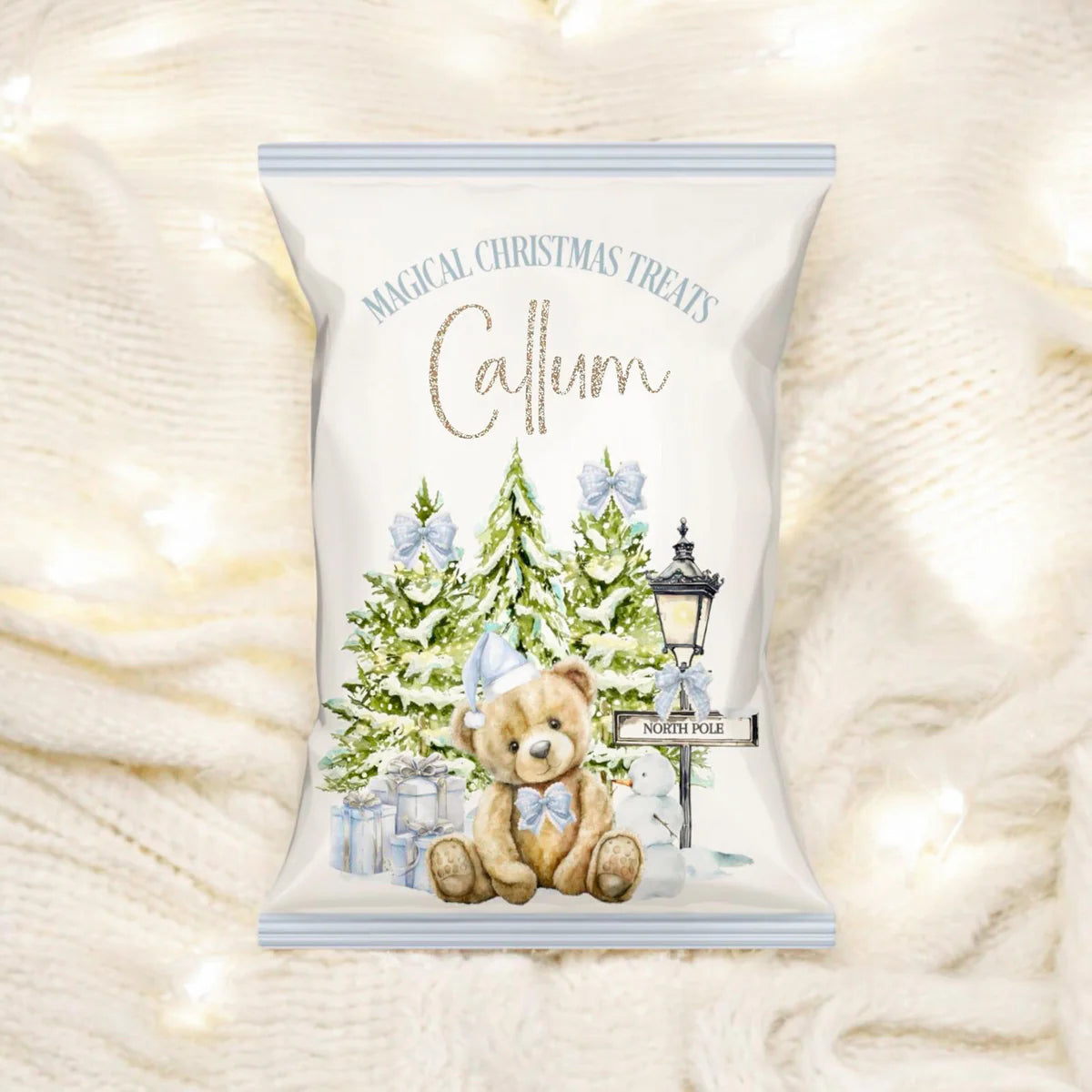 BLUE NORTH POLE TREAT PACKET