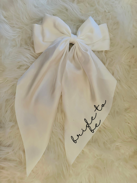 Bride to be Waterfall bow